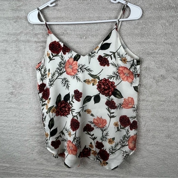 TAHARI Floral Camisole Western Romantic Feminine Cami Fully Lined Size XS - Picture 7 of 11